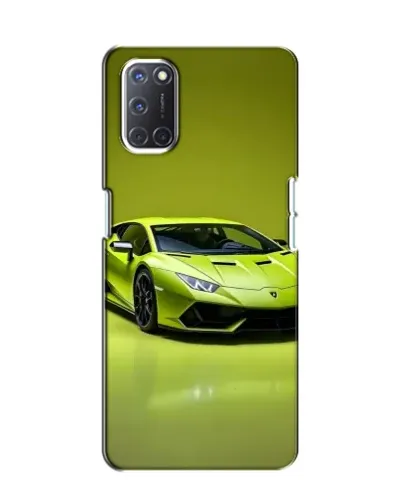 Чохол для OPPO A52 з картинкою «Салатовий Lamborghini Huracan»