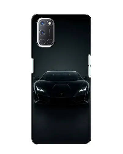 Чохол для OPPO A52 з картинкою «Чорний Lamborghini Aventador»