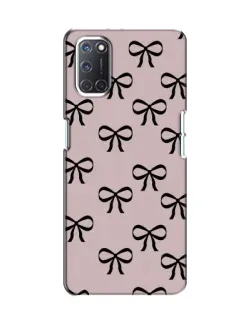 Чехол для OPPO A52 с картинкой «Черные бантики»