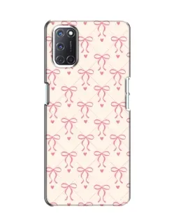 Чехол для OPPO A52 с картинкой «Розовые бантики Coquette»
