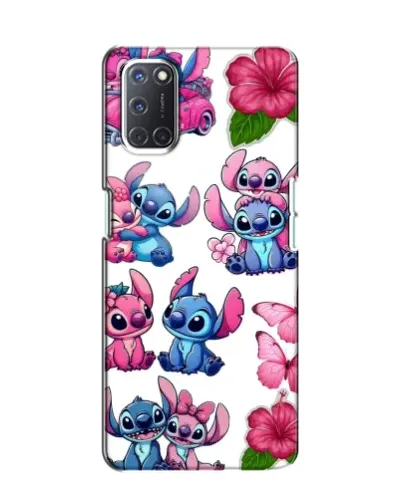 Чохол для OPPO A52 з картинкою «Стікери Stitch та Angel»