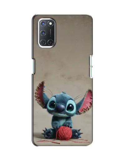 Чохол для OPPO A52 з картинкою «Стіч на чоричневому фоні»