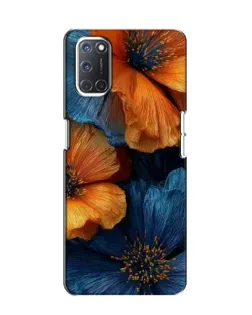 Чохол для OPPO A52 з картинкою «Яскрава синьо-помаранчева флора» Чохол для OPPO A52 з картинкою «Яскрава синьо-помаранчева флора»