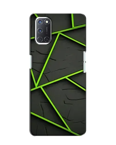 Чохол для OPPO A52 з картинкою «Зелені геометричні лінії» Чохол для OPPO A52 з картинкою «Зелені геометричні лінії»