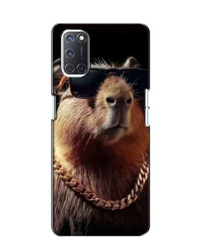 Чохол для OPPO A52 з картинкою «Капібара золотий ланцюг»