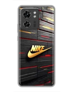 Чехол для OPPO A53 5g с картинкой «Золотой Nike на металле»