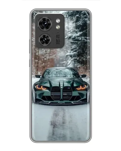 Чехол для OPPO A53 5g с картинкой «BMW в зимнем лесу»