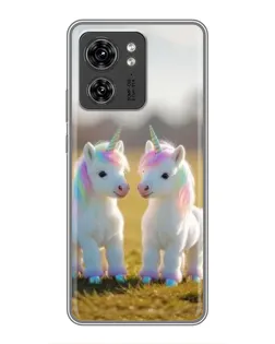 Чехол для OPPO A53 5g с картинкой «Пара единорогов»
