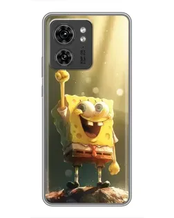 Чехол для OPPO A53 5g с картинкой «Сияющий Спанч Боб»