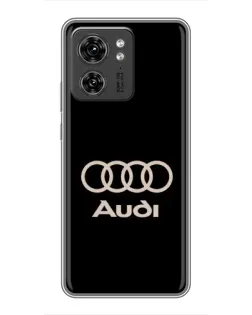 Чехол для OPPO A53 5g с картинкой «Audi — золотой логотип»