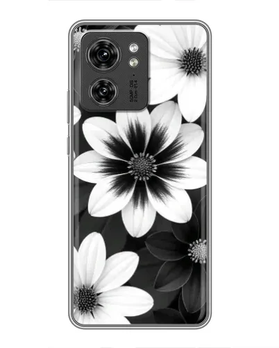 Чехол для OPPO A53 5g с картинкой «Монохромные астры»