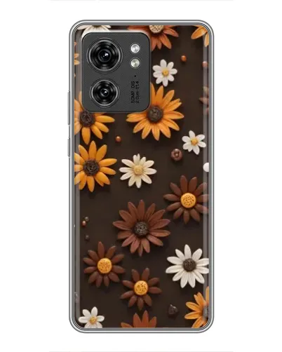 Чехол для OPPO A53 5g с картинкой «Узор из маленьких подсолнухов»