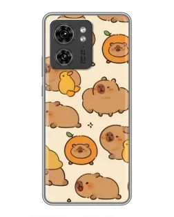 Чехол для OPPO A53 5g с картинкой «Капибары с апельсинами»