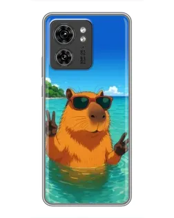 Чехол для OPPO A53 5g с картинкой «Морская капибара»