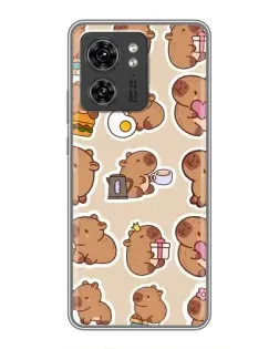 Чехол для OPPO A53 5g с картинкой «Капибары паттерн»