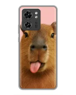 Чехол для OPPO A53 5g с картинкой «Капибара с языком»