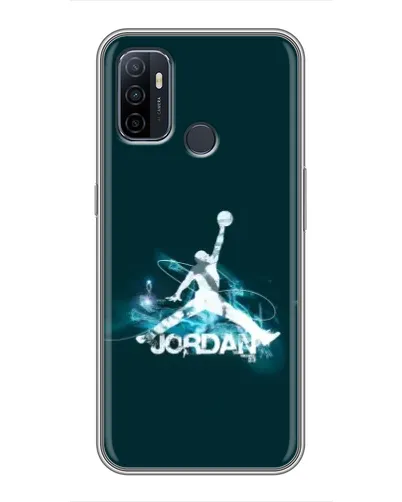 Чехол для OPPO A53 с картинкой «Jordan Blue Fire»