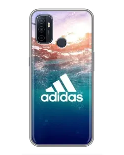 Чехол для OPPO A53 с картинкой «Океанская глубина адидас»