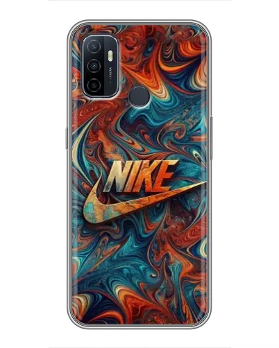 Чехол для OPPO A53 с картинкой «Nike в абстракции»