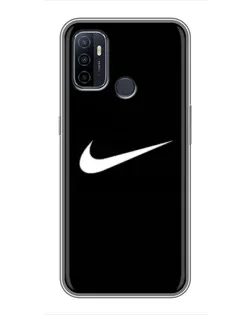 Чехол для OPPO A53 с картинкой «Минималистический Найк» Чехол для OPPO A53 с картинкой «Минималистический Найк»