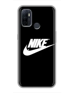 Чехол для OPPO A53 с картинкой «Мазки краски Nike» Чехол для OPPO A53 с картинкой «Мазки краски Nike»
