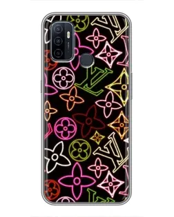 Чехол для OPPO A53 с картинкой «Неоновый микс Nike» Чехол для OPPO A53 с картинкой «Неоновый микс Nike»