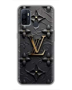 Чехол для OPPO A53 с картинкой «Кожаная текстура LV»