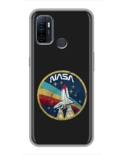 Чехол для OPPO A53 с картинкой «NASA — эмблема миссии» Чехол для OPPO A53 с картинкой «NASA — эмблема миссии»