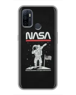 Чехол для OPPO A53 с картинкой «NASA — шагаем по Луне» Чехол для OPPO A53 с картинкой «NASA — шагаем по Луне»