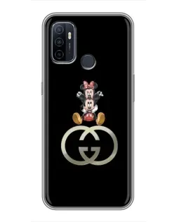 Чохол для OPPO A53 з картинкою «Мінні Маус на лого»