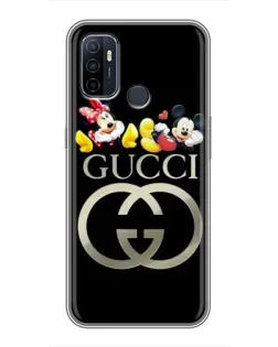 Чохол для OPPO A53 з картинкою «Gucci — герої Disney»