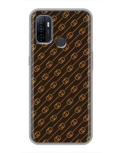 Чохол для OPPO A53 з картинкою «Gucci — золоті діагоналі» Чохол для OPPO A53 з картинкою «Gucci — золоті діагоналі»