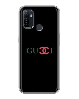 Чохол для OPPO A53 з картинкою «Gucci — червоний градієнт»