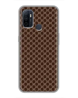 Чохол для OPPO A53 з картинкою «Gucci — шоколадна сітка»