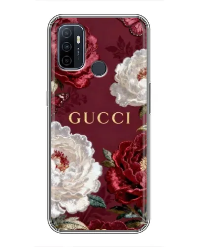 Чохол для OPPO A53 з картинкою «Gucci — бордові троянди» Чохол для OPPO A53 з картинкою «Gucci — бордові троянди»