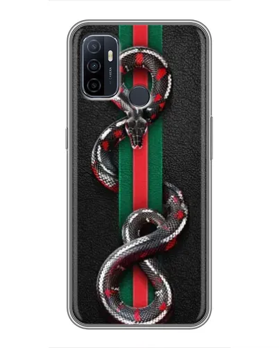 Чохол для OPPO A53 з картинкою «Gucci — змія на смузі» Чохол для OPPO A53 з картинкою «Gucci — змія на смузі»