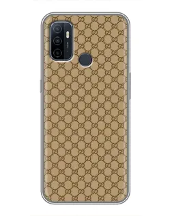 Чохол для OPPO A53 з картинкою «Gucci — класичний беж»
