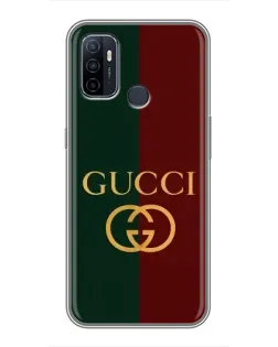 Чохол для OPPO A53 з картинкою «Gucci — темно-зелений градієнт»