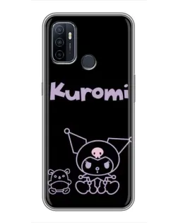 Чехол для OPPO A53 с картинкой «Kuromi — черный минимализм» Чехол для OPPO A53 с картинкой «Kuromi — черный минимализм»