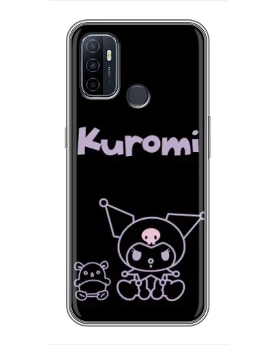 Чехол для OPPO A53 с картинкой «Kuromi — черный минимализм» Чехол для OPPO A53 с картинкой «Kuromi — черный минимализм»