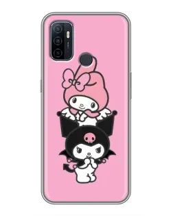 Чехол для OPPO A53 с картинкой «My Melody и Kuromi» Чехол для OPPO A53 с картинкой «My Melody и Kuromi»