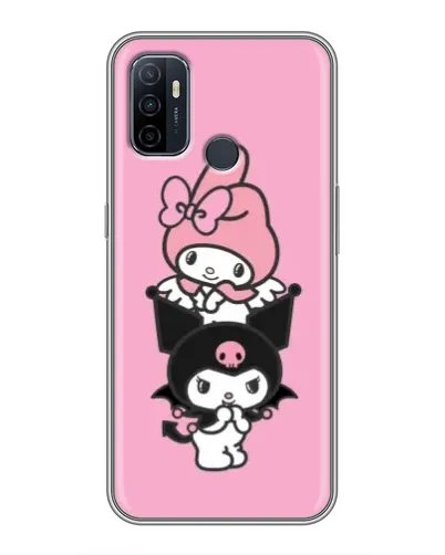 Чехол для OPPO A53 с картинкой «My Melody и Kuromi» Чехол для OPPO A53 с картинкой «My Melody и Kuromi»