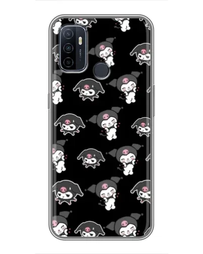 Чехол для OPPO A53 с картинкой «Черный паттерн Kuromi» Чехол для OPPO A53 с картинкой «Черный паттерн Kuromi»