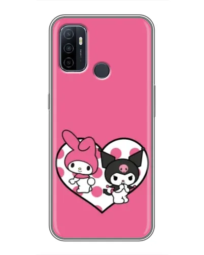 Чехол для OPPO A53 с картинкой «Kuromi и My Melody» Чехол для OPPO A53 с картинкой «Kuromi и My Melody»