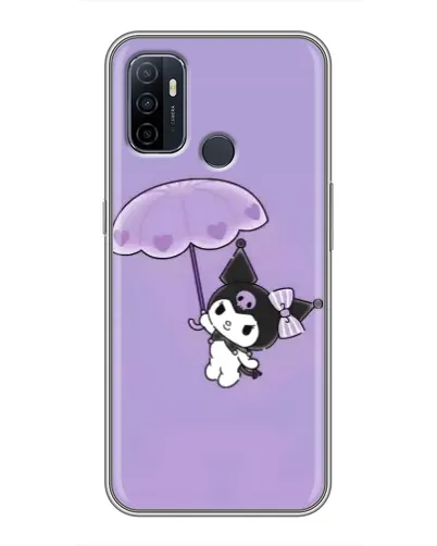 Чехол для OPPO A53 с картинкой «Kuromi с зонтиком» Чехол для OPPO A53 с картинкой «Kuromi с зонтиком»