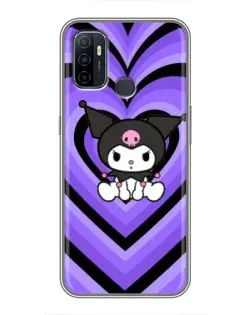 Чехол для OPPO A53 с картинкой «Kuromi и фиолетовые сердца» Чехол для OPPO A53 с картинкой «Kuromi и фиолетовые сердца»