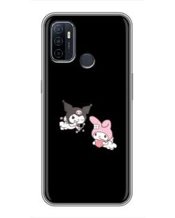 Чехол для OPPO A53 с картинкой «My Melody и Kuromi» Чехол для OPPO A53 с картинкой «My Melody и Kuromi»