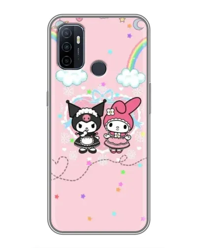Чехол для OPPO A53 с картинкой «My Melody и Kuromi» Чехол для OPPO A53 с картинкой «My Melody и Kuromi»