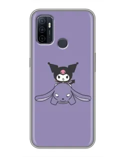 Чехол для OPPO A53 с картинкой «Kuromi на лиловом фоне» Чехол для OPPO A53 с картинкой «Kuromi на лиловом фоне»