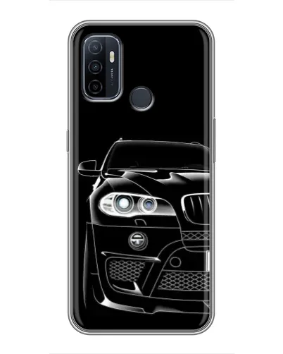 Чехол для OPPO A53 с картинкой «Темный силуэт BMW» Чехол для OPPO A53 с картинкой «Темный силуэт BMW»